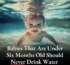 Under water